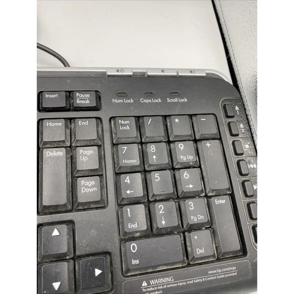 HP Wired Keyboard Model SK-2960 5188-6077 UNTESTED